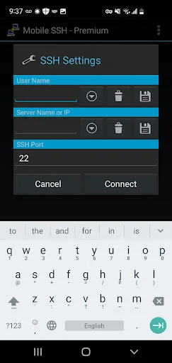 Mobile SSH (Premium) ڈاؤن لوڈ کریں – محفوظ ریموٹ کنکشن - Screenshot 15