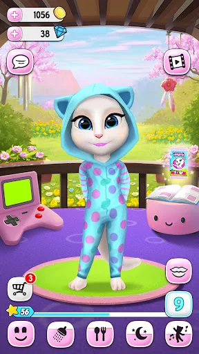 My Talking Angela ڈاؤن لوڈ کریں – بہترین ورچوئل پالتو گیم - Screenshot 6