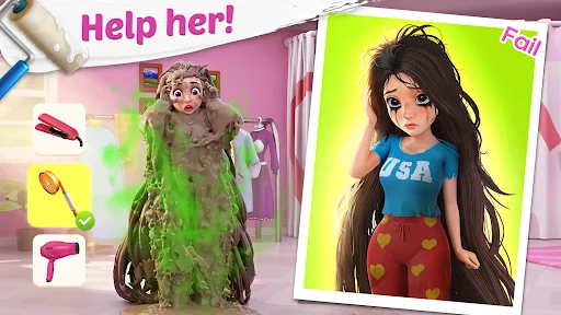 Project Makeover ڈاؤن لوڈ کریں – اسٹائل، میک اپ اور ڈیکور کا بہترین گیم - Screenshot 1