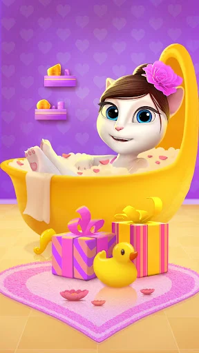 My Talking Angela ڈاؤن لوڈ کریں – بہترین ورچوئل پالتو گیم - Screenshot 3
