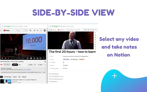 Snipo ڈاؤن لوڈ کریں – YouTube نوٹس کو Notion میں محفوظ کریں - Screenshot 2