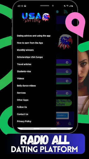 USA Dating ڈاؤن لوڈ کریں – امریکہ اور پیرس میں نئے دوست بنائیں - Screenshot 8