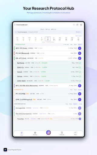 Smart Peptide Tracker ڈاؤن لوڈ کریں – پیپٹائڈ ٹریکنگ ایپ - Screenshot 16