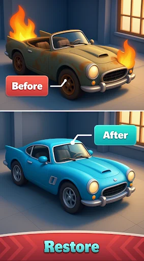 Triple Car: Match & Mod ڈاؤن لوڈ کریں – کار پزل گیم مفت - Screenshot 5