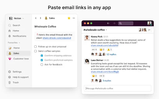 Streak Email Sharing for Gmail ڈاؤن لوڈ کریں – ای میل شیئرنگ کو آسان بنائیں - Screenshot 2