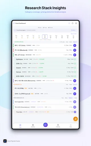 Smart Peptide Tracker ڈاؤن لوڈ کریں – پیپٹائڈ ٹریکنگ ایپ - Screenshot 22