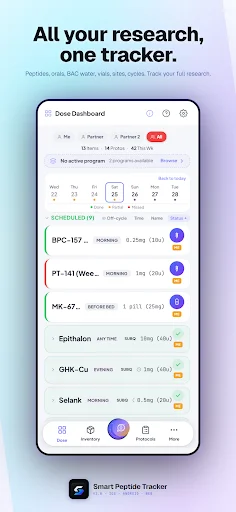 Smart Peptide Tracker ڈاؤن لوڈ کریں – پیپٹائڈ ٹریکنگ ایپ - Screenshot 6