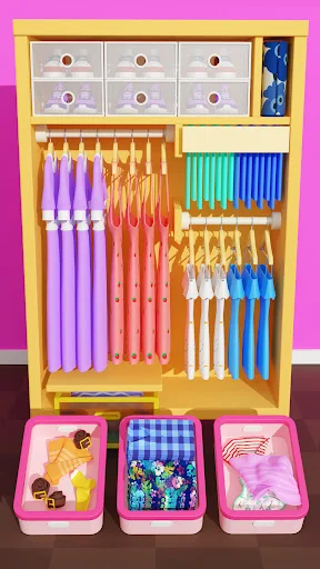 Fill Closet: Organizing Games ڈاؤن لوڈ کریں – ASMR گیم - Screenshot 4