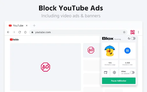 Adblock Ad Blocker Pro ڈاؤن لوڈ کریں – کروم کے لیے بہترین ایڈ بلاکر - Screenshot 2