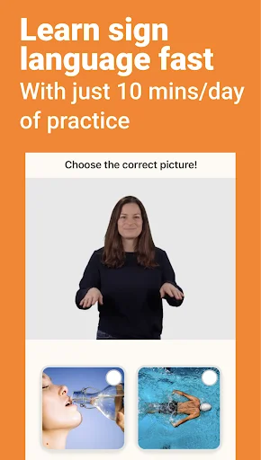 Lingvano: Sign Language سیکھیں – ASL ماہر بنیں – ابھی ڈاؤن لوڈ کریں - Screenshot 1