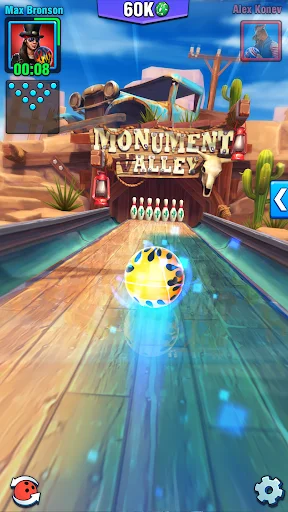 Bowling Crew ڈاؤن لوڈ کریں – بہترین تھری ڈی بولنگ گیم - Screenshot 1