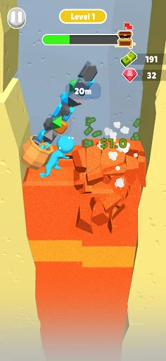 Dig Gem Mining ڈاؤن لوڈ کریں – دلچسپ خزانے کی تلاش کا کھیل - Screenshot 10