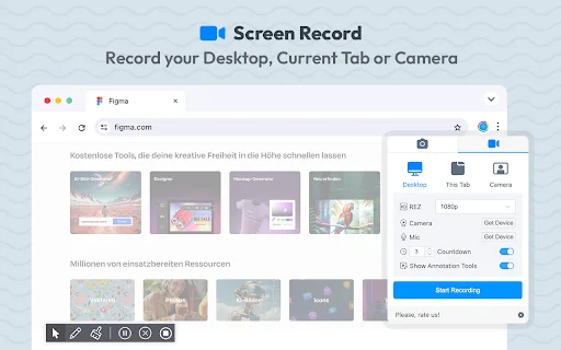 Screenshot & Screen Video Recorder ڈاؤن لوڈ کریں – بہترین اسکرین ریکارڈنگ ٹول - Screenshot 1
