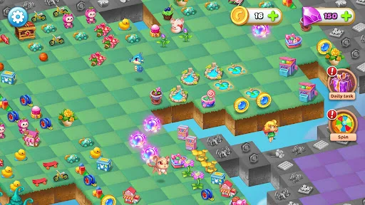Merge Elves ڈاؤن لوڈ کریں – جادوئی گارڈن کا بہترین پزل گیم - Screenshot 6