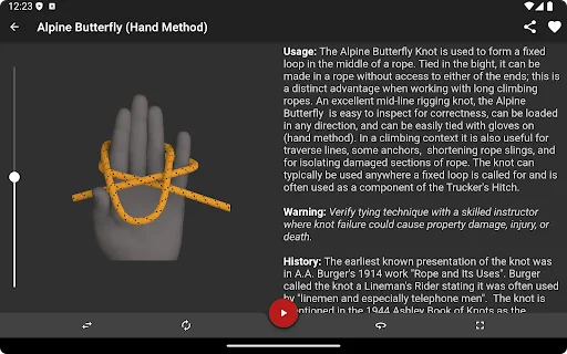 Knots 3D ڈاؤن لوڈ کریں – 220 سے زائد گرہ باندھنے کا بہترین طریقہ - Screenshot 20