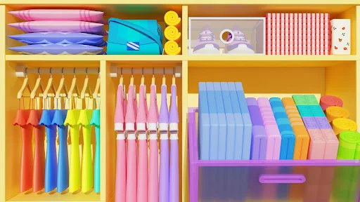 Fill Closet: Organizing Games ڈاؤن لوڈ کریں – ASMR گیم - Screenshot 6