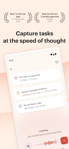 Todoist ایپ ڈاؤن لوڈ کریں – اپنے کاموں کو منظم اور ٹریک کریں - Screenshot 1