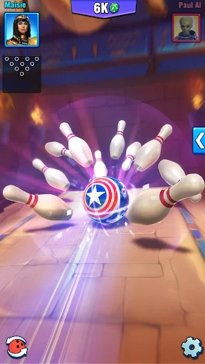 Bowling Crew ڈاؤن لوڈ کریں – بہترین تھری ڈی بولنگ گیم - Screenshot 2