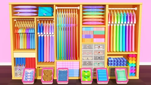 Fill Closet: Organizing Games ڈاؤن لوڈ کریں – ASMR گیم - Screenshot 7