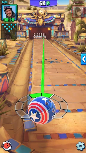 Bowling Crew ڈاؤن لوڈ کریں – بہترین تھری ڈی بولنگ گیم - Screenshot 3