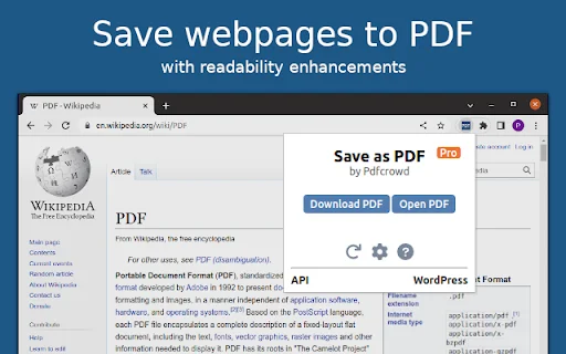 Save as PDF ڈاؤن لوڈ کریں – ویب صفحات کو پی ڈی ایف میں تبدیل کریں - Screenshot 1