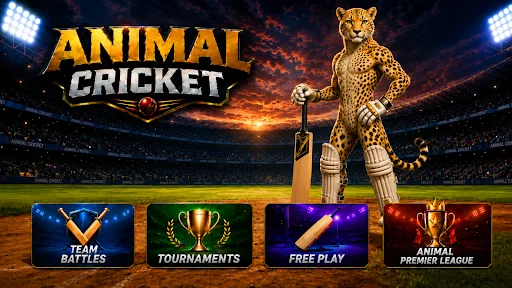 Animal Cricket ڈاؤن لوڈ کریں – جانوروں کے ساتھ کرکٹ کا نیا تجربہ - Screenshot 7