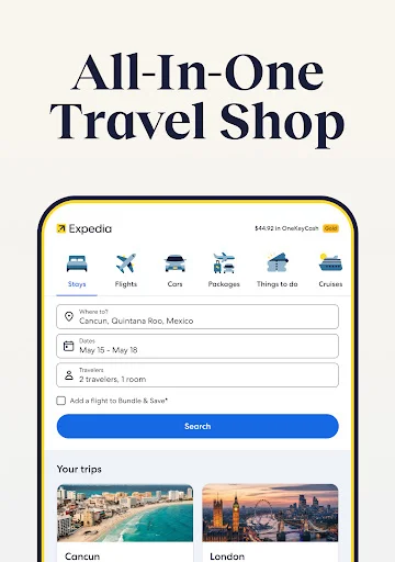 Expedia ڈاؤن لوڈ کریں – سستے ہوٹل، پروازیں اور کاریں بک کریں - Screenshot 9