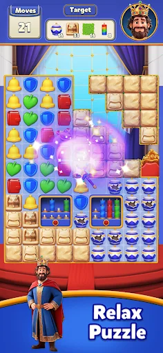 Royal Journey ڈاؤن لوڈ کریں – دلچسپ میچ 3 پزل گیم مفت - Screenshot 5