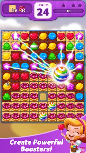 Lollipop: Sweet Taste Match 3 ڈاؤن لوڈ کریں – بہترین پزل گیم - Screenshot 13