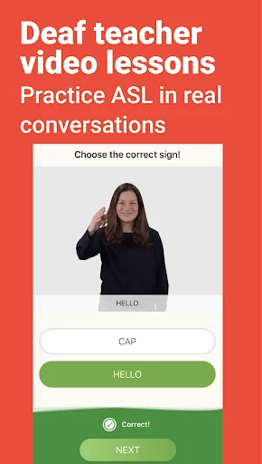Lingvano: Sign Language سیکھیں – ASL ماہر بنیں – ابھی ڈاؤن لوڈ کریں - Screenshot 3
