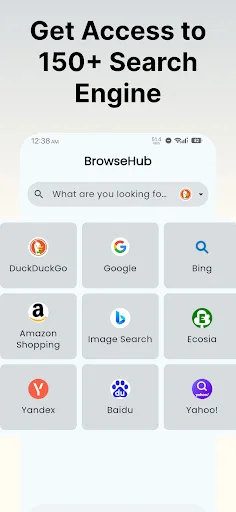 Browsehub: Private Browser ڈاؤن لوڈ کریں – تیز اور محفوظ براؤزنگ - Screenshot 1