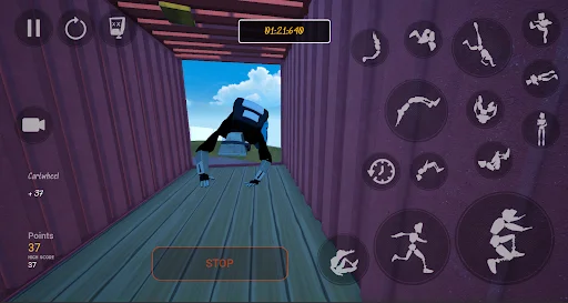 Ragkour: The Parkour Game ڈاؤن لوڈ کریں – بہترین فری رننگ گیم - Screenshot 3