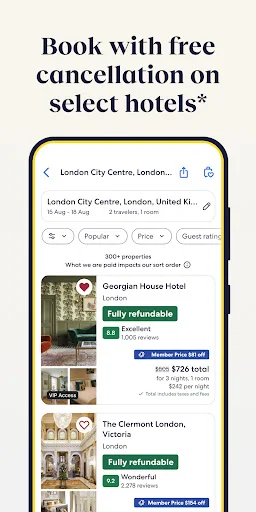 Expedia ڈاؤن لوڈ کریں – سستے ہوٹل، پروازیں اور کاریں بک کریں - Screenshot 7