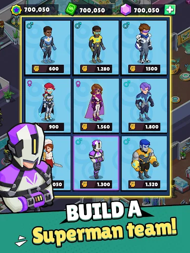 Idle Superpower School ڈاؤن لوڈ کریں – سپر پاور اسکول گیم - Screenshot 17