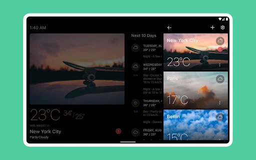 Today Weather ڈاؤن لوڈ کریں – درست موسم کی پیش گوئی اور الرٹس - Screenshot 10