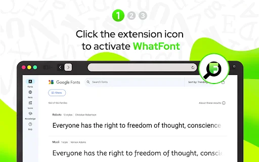 What Font – find font ڈاؤن لوڈ کریں – ویب فونٹس کی فوری شناخت کریں - Screenshot 1