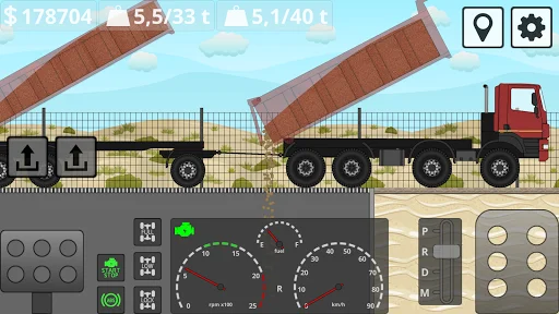 Mini Trucker ڈاؤن لوڈ کریں – بہترین 2D آف روڈ ٹرک سمیلیٹر گیم - Screenshot 6
