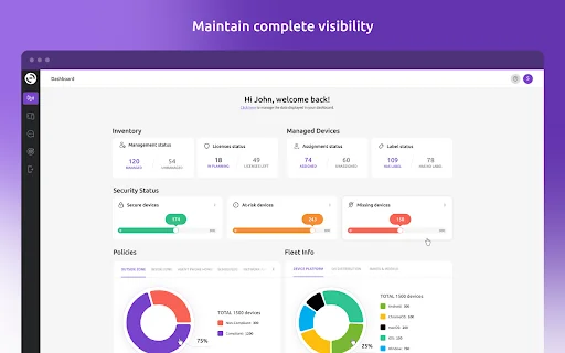 Senturo for Enterprise ڈاؤن لوڈ کریں – موبائل آئی ٹی سیکیورٹی حل - Screenshot 1