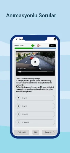 Ehliyet Sınav Soruları 2026 ڈاؤن لوڈ کریں – ڈرائیونگ ٹیسٹ کی تیاری - Screenshot 2