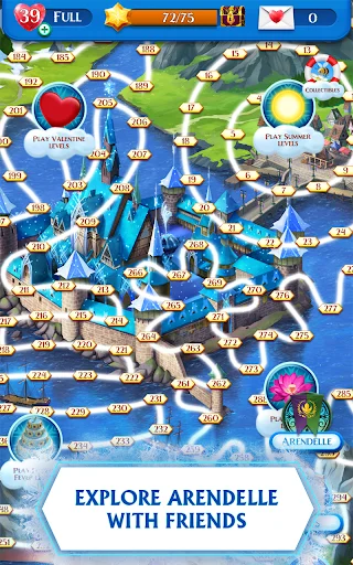 Disney Frozen Free Fall ڈاؤن لوڈ کریں – پہیلی کا دلچسپ کھیل - Screenshot 11