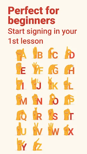 Lingvano: Sign Language سیکھیں – ASL ماہر بنیں – ابھی ڈاؤن لوڈ کریں - Screenshot 2