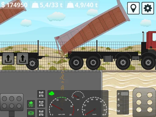 Mini Trucker ڈاؤن لوڈ کریں – بہترین 2D آف روڈ ٹرک سمیلیٹر گیم - Screenshot 14
