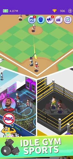 Idle GYM Sports ڈاؤن لوڈ کریں – بہترین فٹنس مینجمنٹ گیم - Screenshot 4