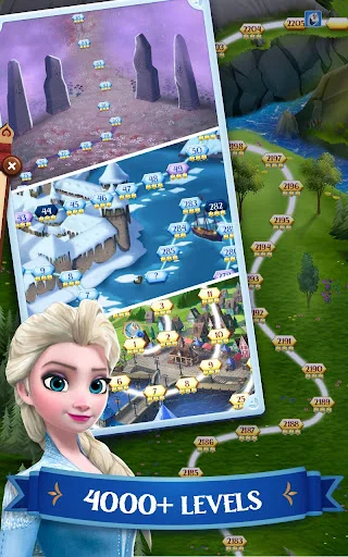 Disney Frozen Free Fall ڈاؤن لوڈ کریں – پہیلی کا دلچسپ کھیل - Screenshot 10