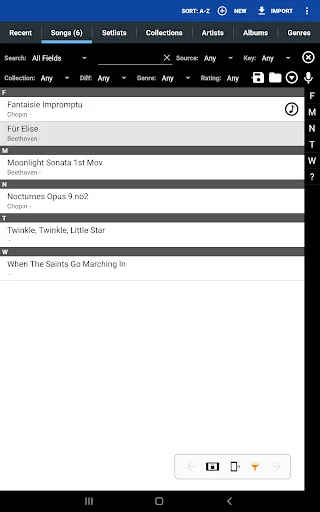 MobileSheets Trial ڈاؤن لوڈ کریں – موسیقاروں کے لیے بہترین شیٹ میوزک ویور - Screenshot 9