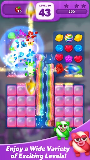 Lollipop: Sweet Taste Match 3 ڈاؤن لوڈ کریں – بہترین پزل گیم - Screenshot 14