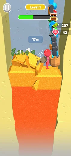 Dig Gem Mining ڈاؤن لوڈ کریں – دلچسپ خزانے کی تلاش کا کھیل - Screenshot 19
